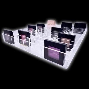 56 slot blush organizer makeup acrylic compact